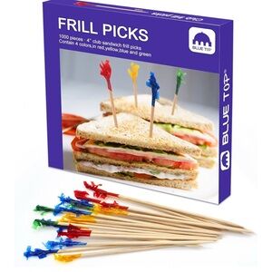 Frill Picks - Red, Yellow, Blue, Green